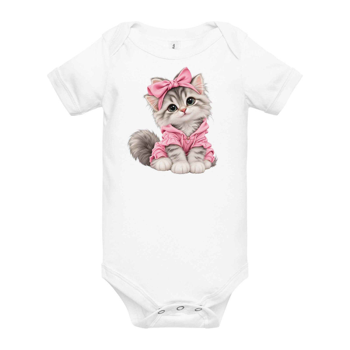 Cute cat Baby short sleeve one piece