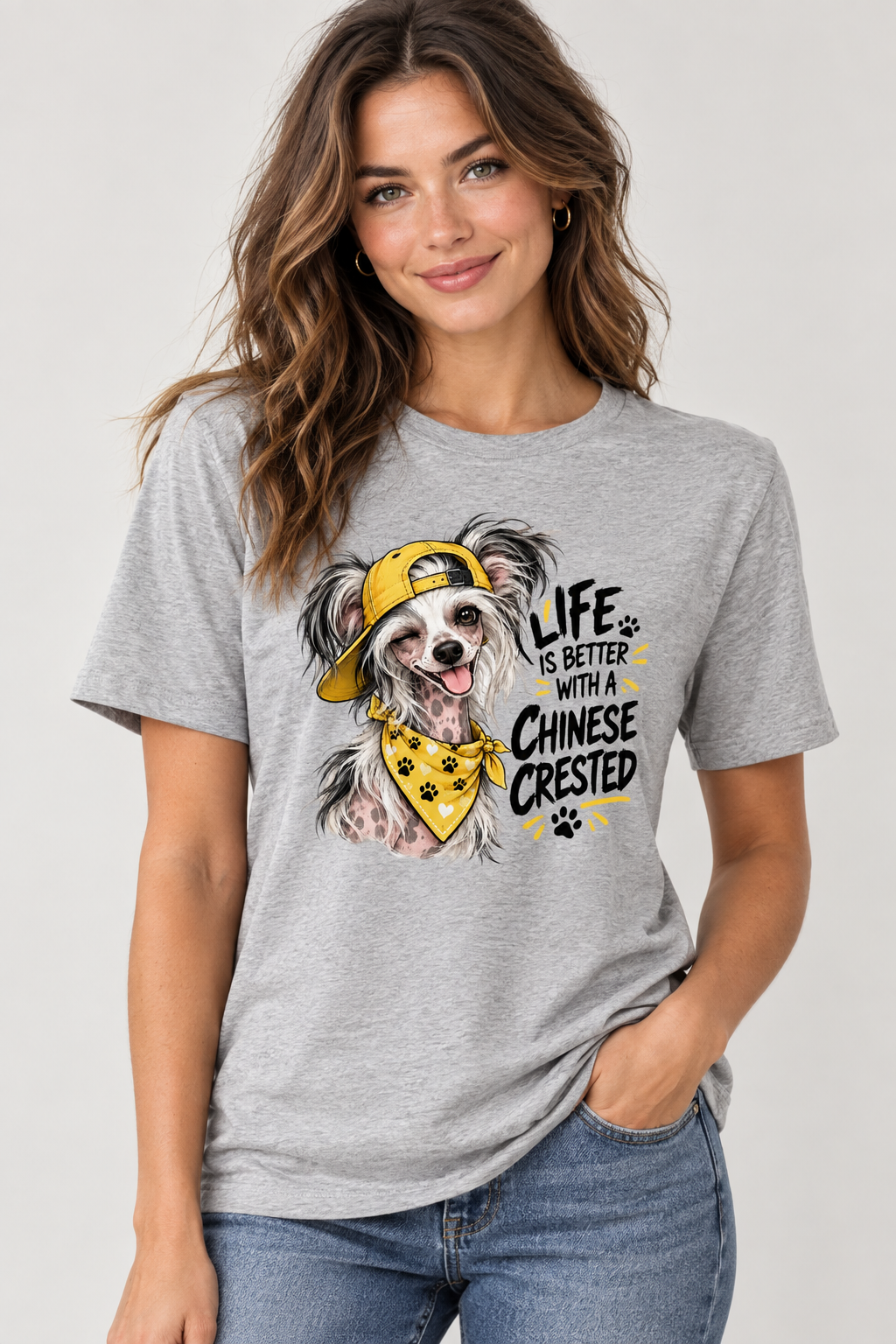Life is better with a Chinese Crested Women's Relaxed T-Shirt