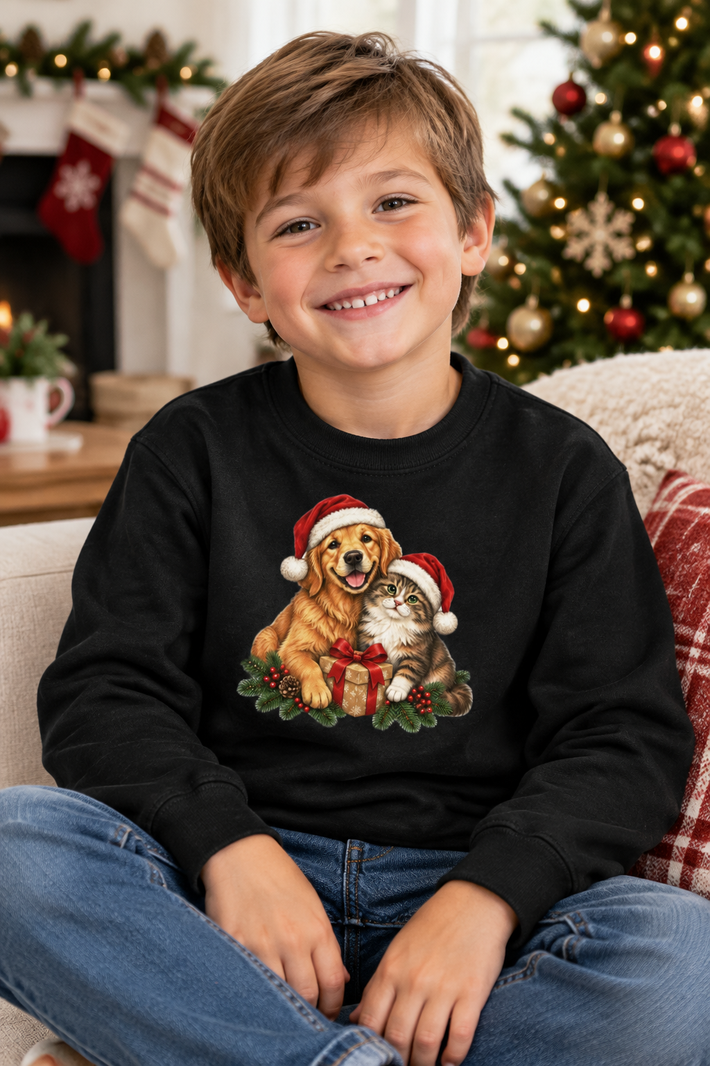 Christmas Kids’ Crew Neck Sweatshirt