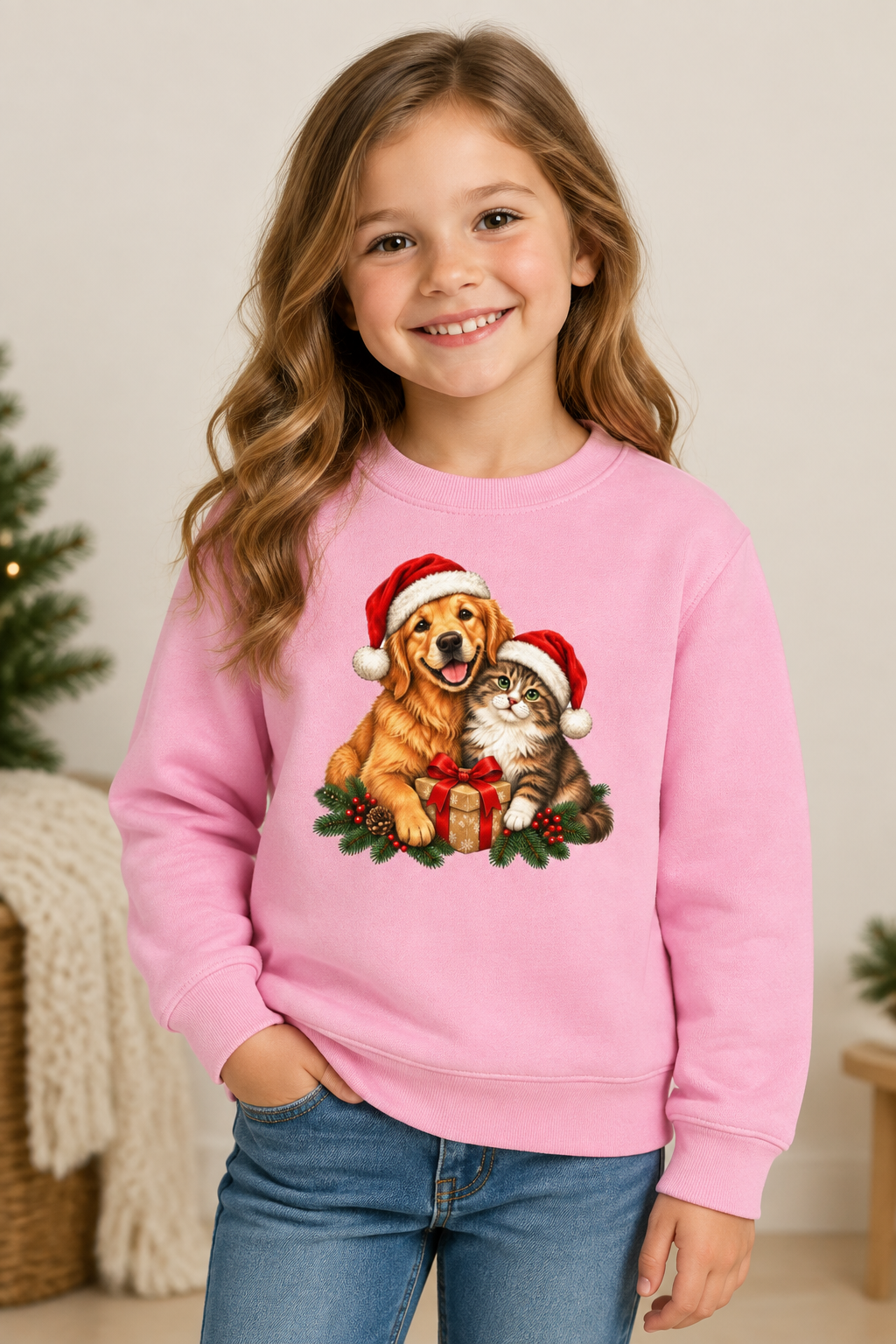Christmas Kids’ Crew Neck Sweatshirt