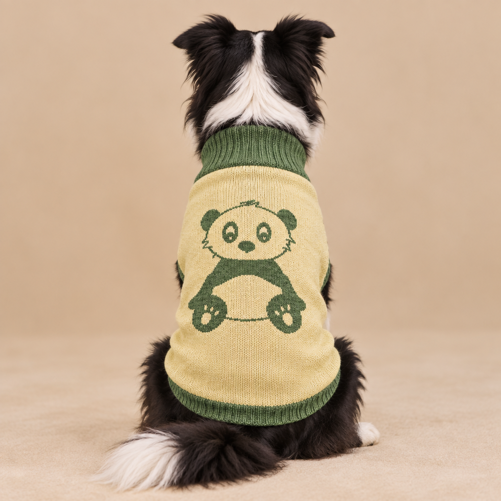 Panda Knitted pet sweater
