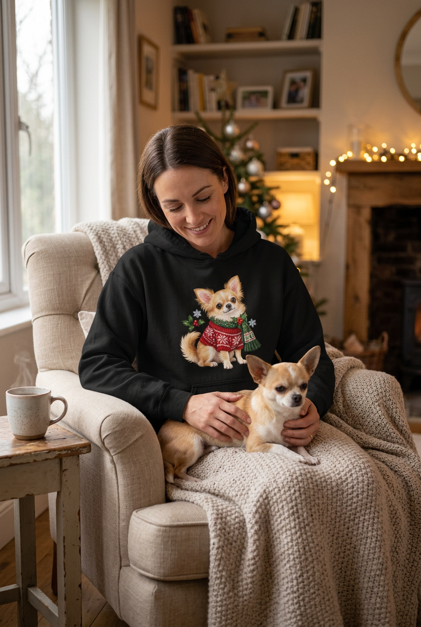Chihuahua Christmas Unisex Hoodie