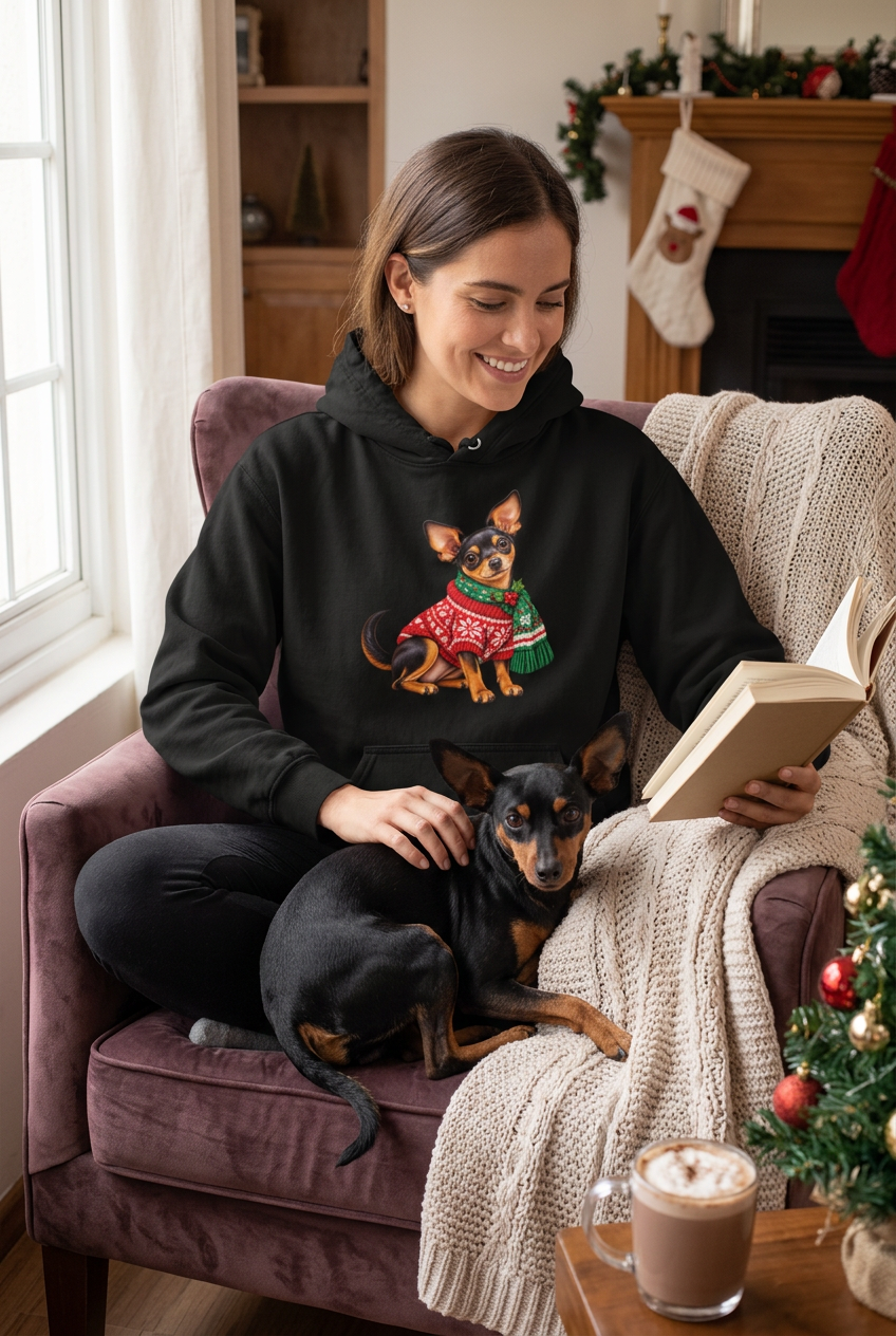 Pinscher Christmas Unisex Hoodie