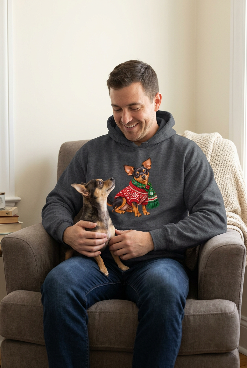 Pinscher Christmas Unisex Hoodie