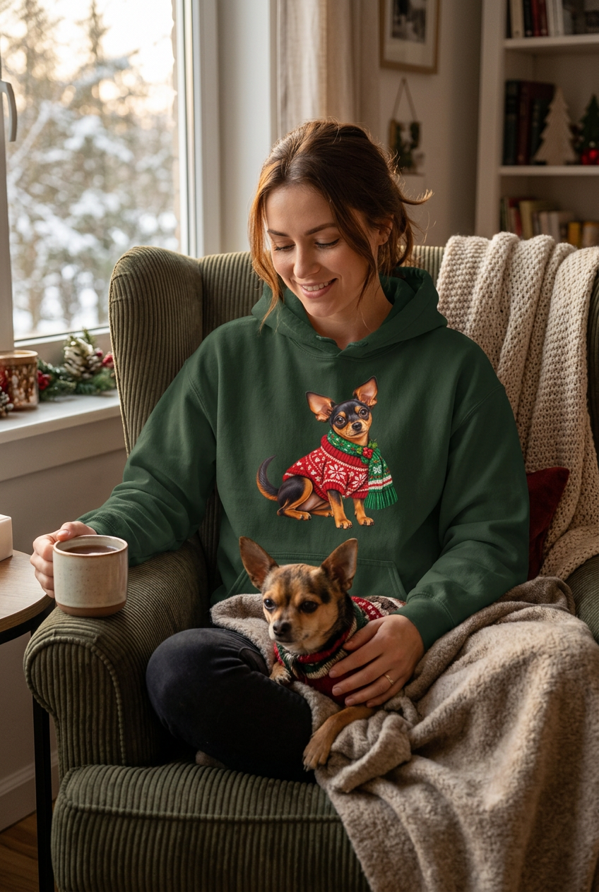 Pinscher Christmas Unisex Hoodie