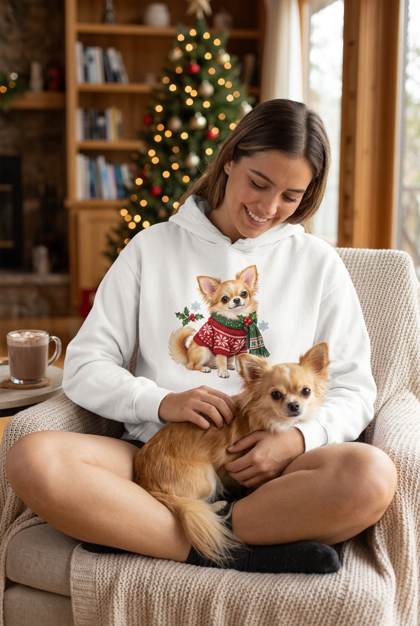 Chihuahua Christmas Unisex Hoodie