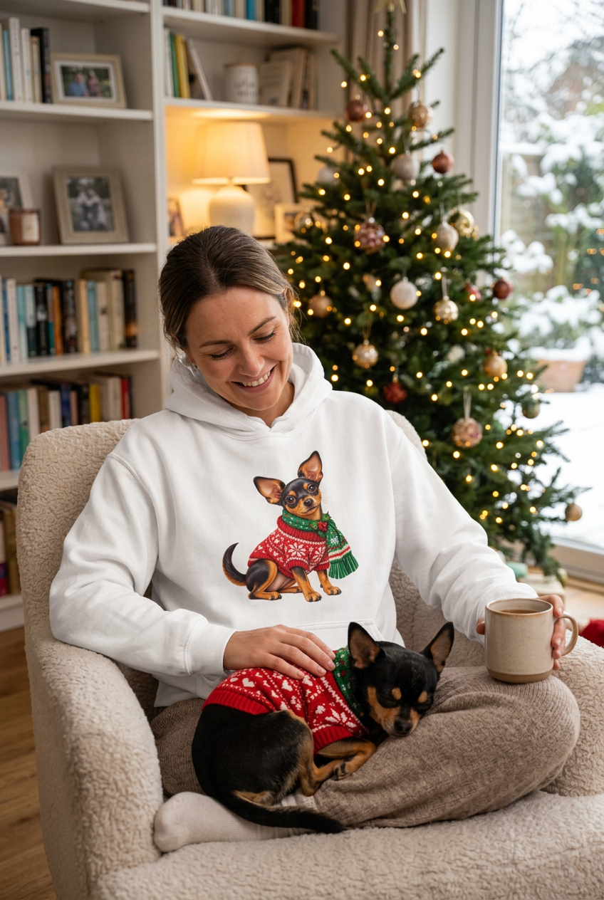 Pinscher Christmas Unisex Hoodie