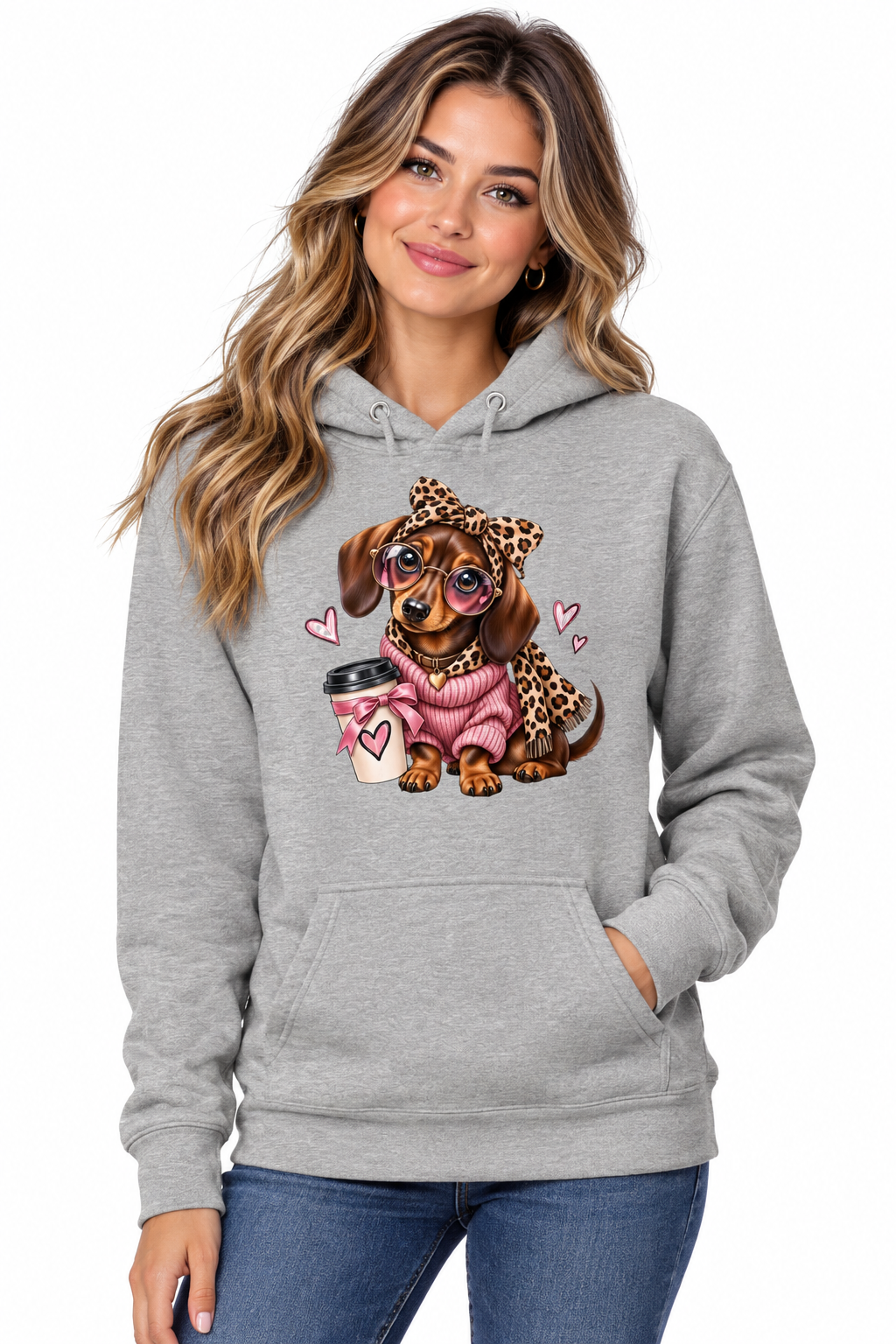 Cute Dog Hoodie Women