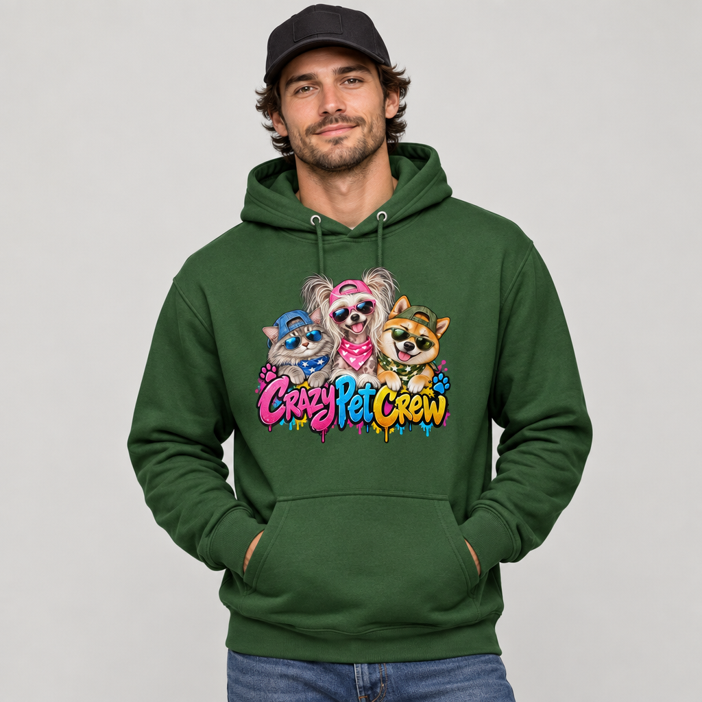 Crazy Pet Crew Unisex Hoodie