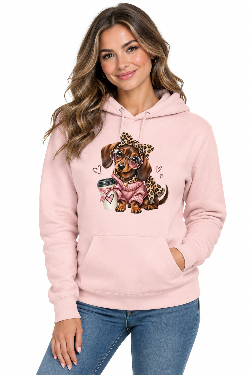 Cute Dog Hoodie Women