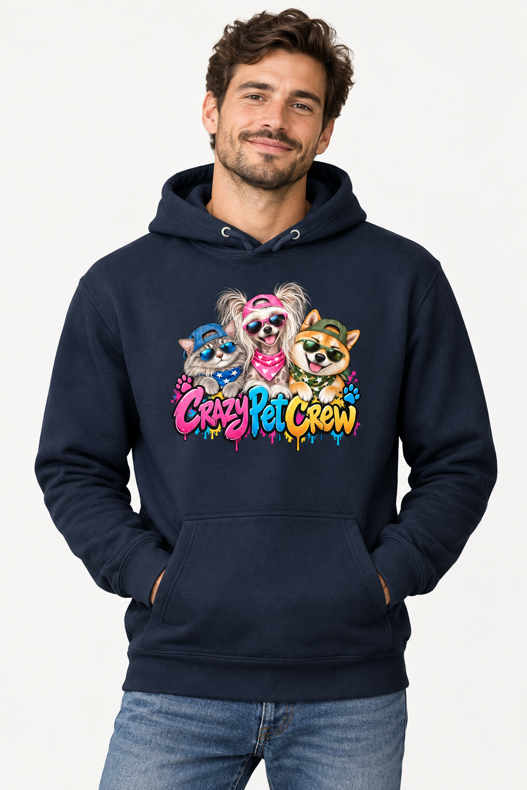 Crazy Pet Crew Unisex Hoodie