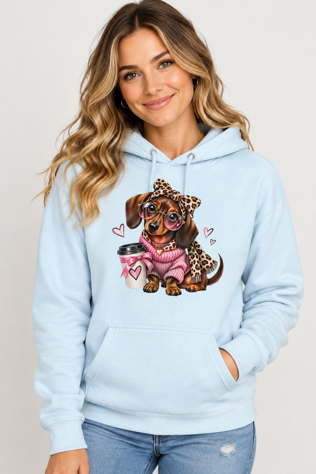 Cute Dog Hoodie Women