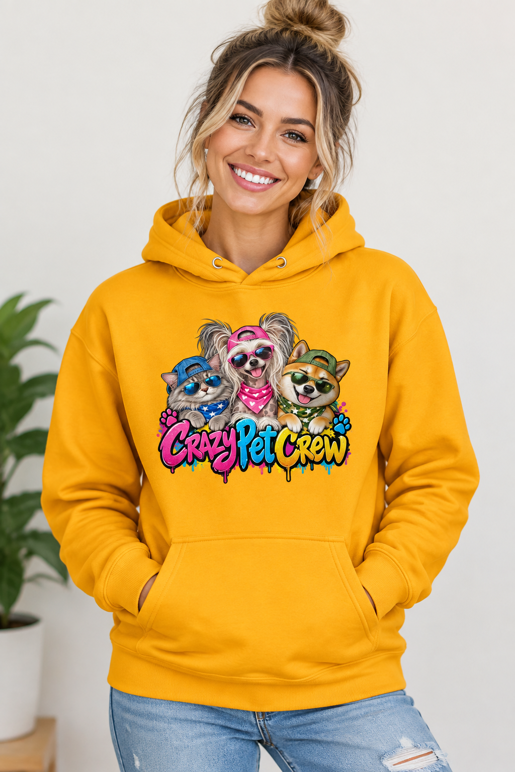 Crazy Pet Crew Unisex Hoodie