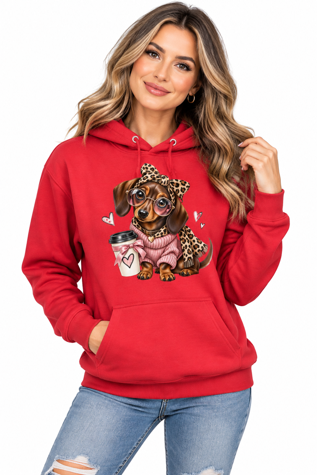 Cute Dog Hoodie Women
