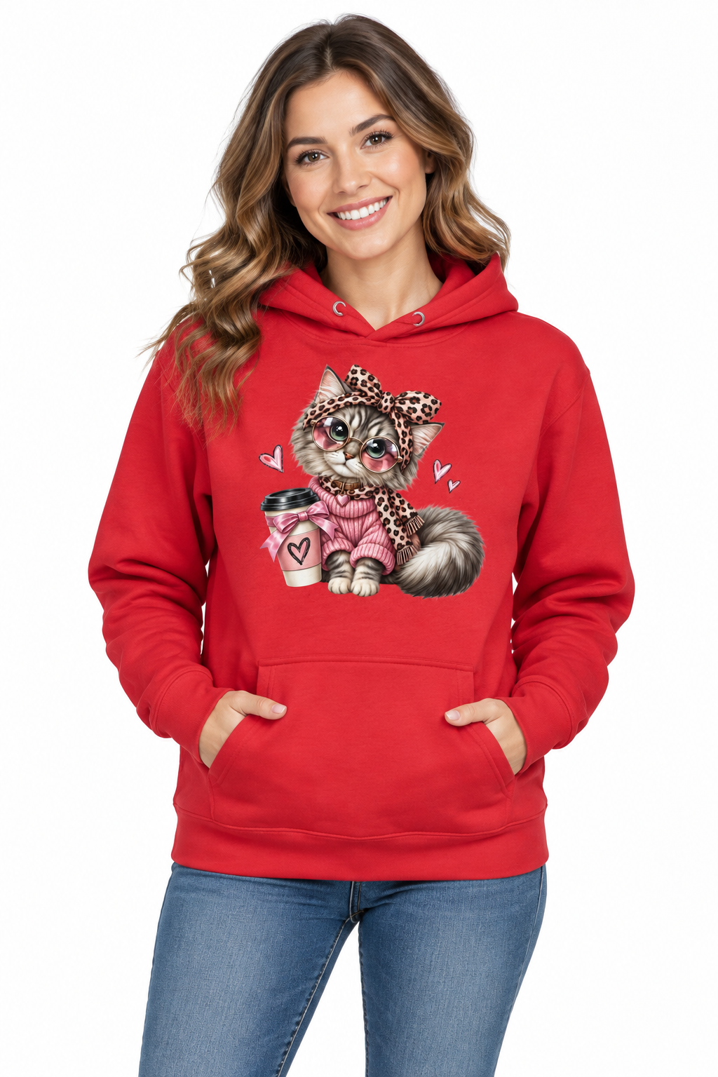 Cute Cat Women’s Pullover Hoodie