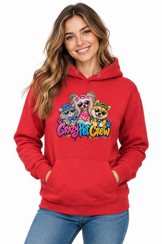 Crazy Pet Crew Unisex Hoodie