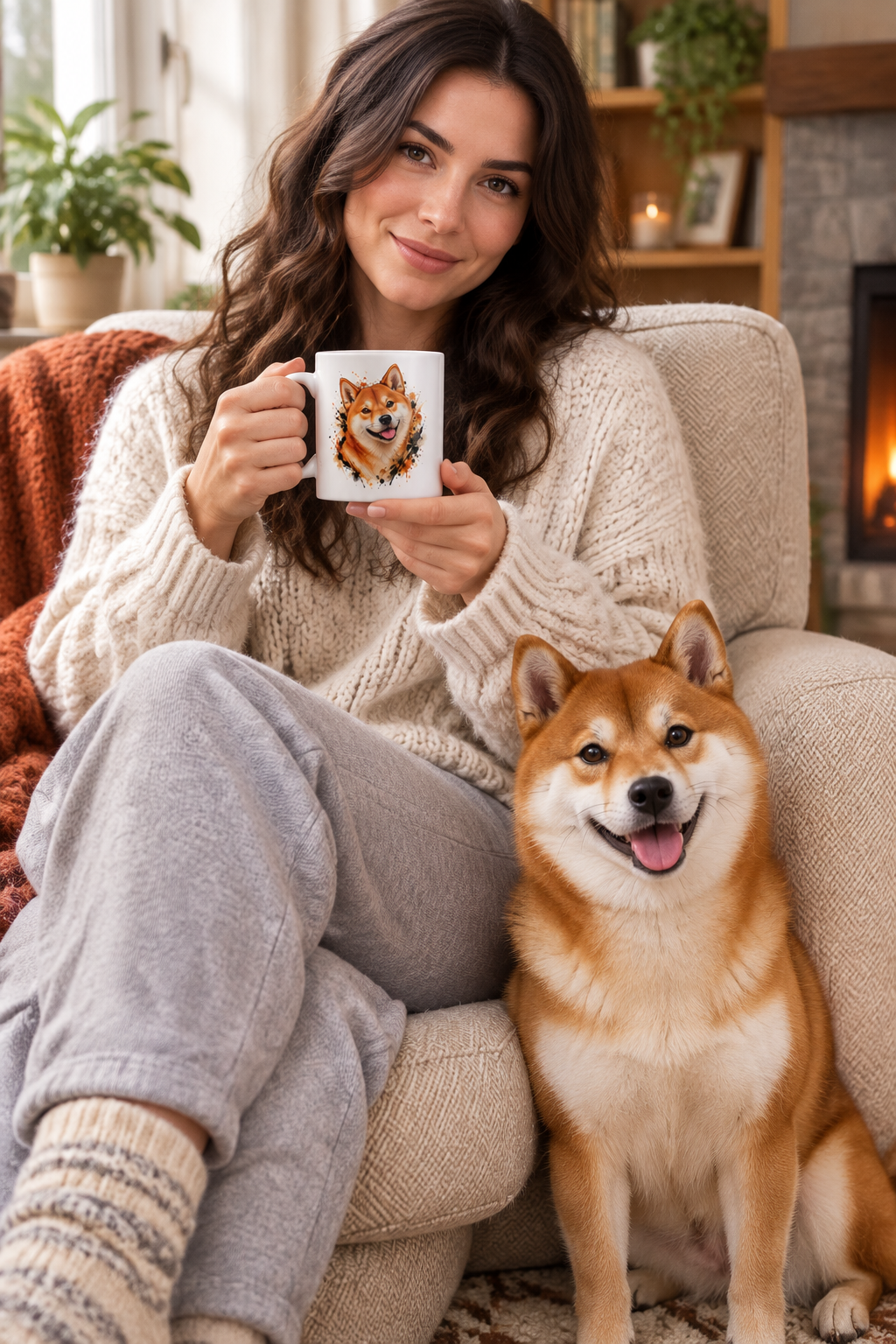 Cute Shiba Inu mug