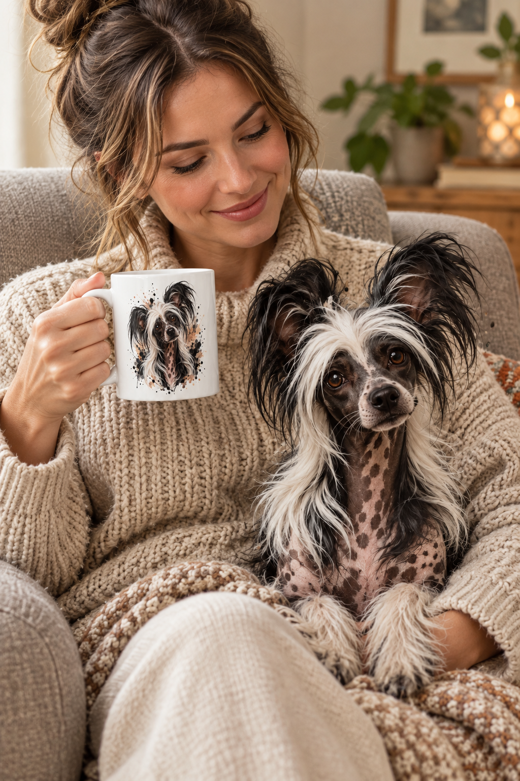 Cute Chinese Crested mug