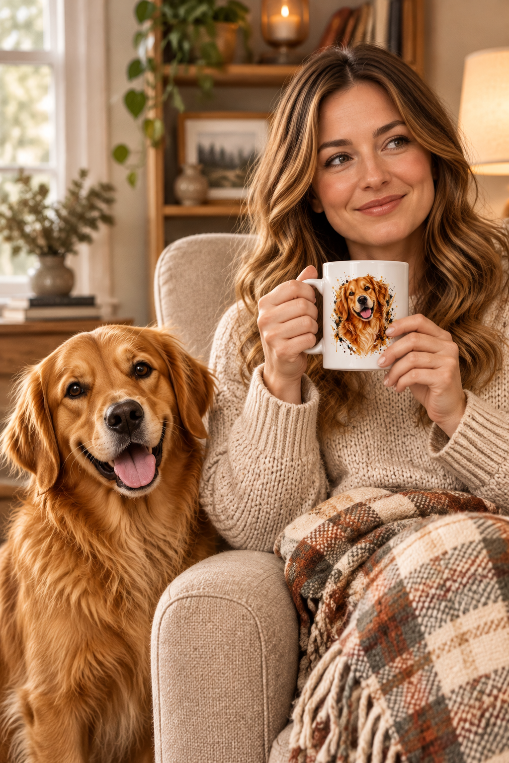 Cute Golden Retriever mug