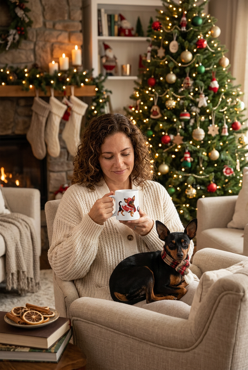 Pinscher Christmas mug