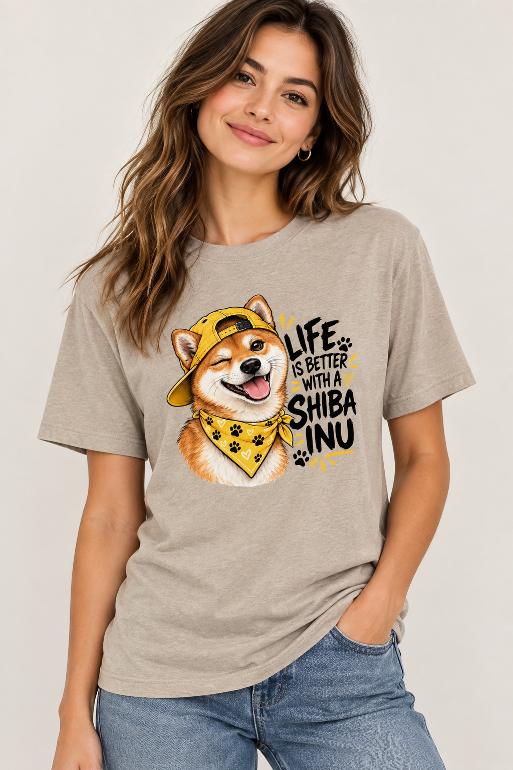 Life is better with a Shiba Inu Women's Relaxed T-Shirt