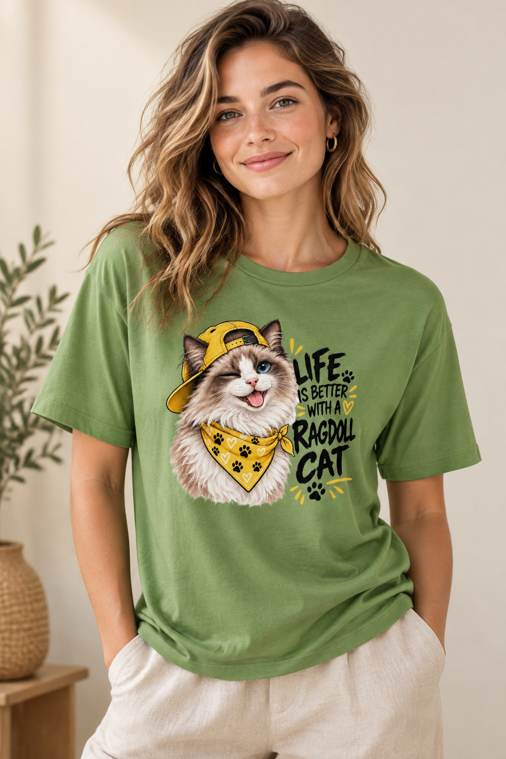 Life is better with a Ragdoll cat Women's Relaxed T-Shirt