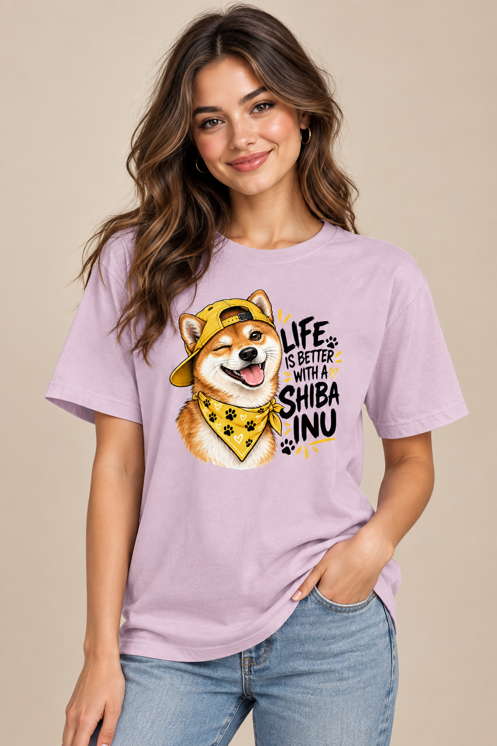 Life is better with a Shiba Inu Women's Relaxed T-Shirt