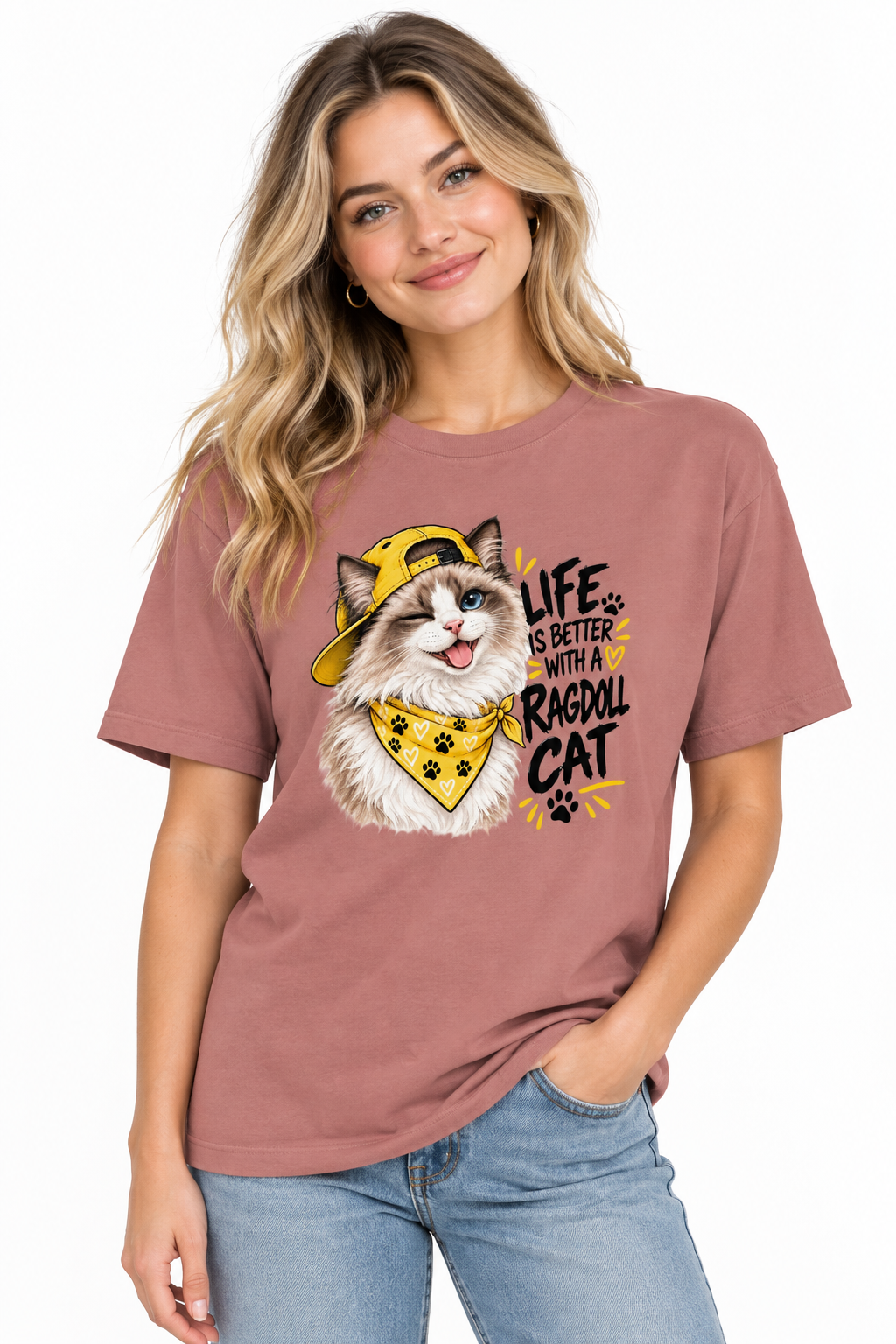 Life is better with a Ragdoll cat Women's Relaxed T-Shirt