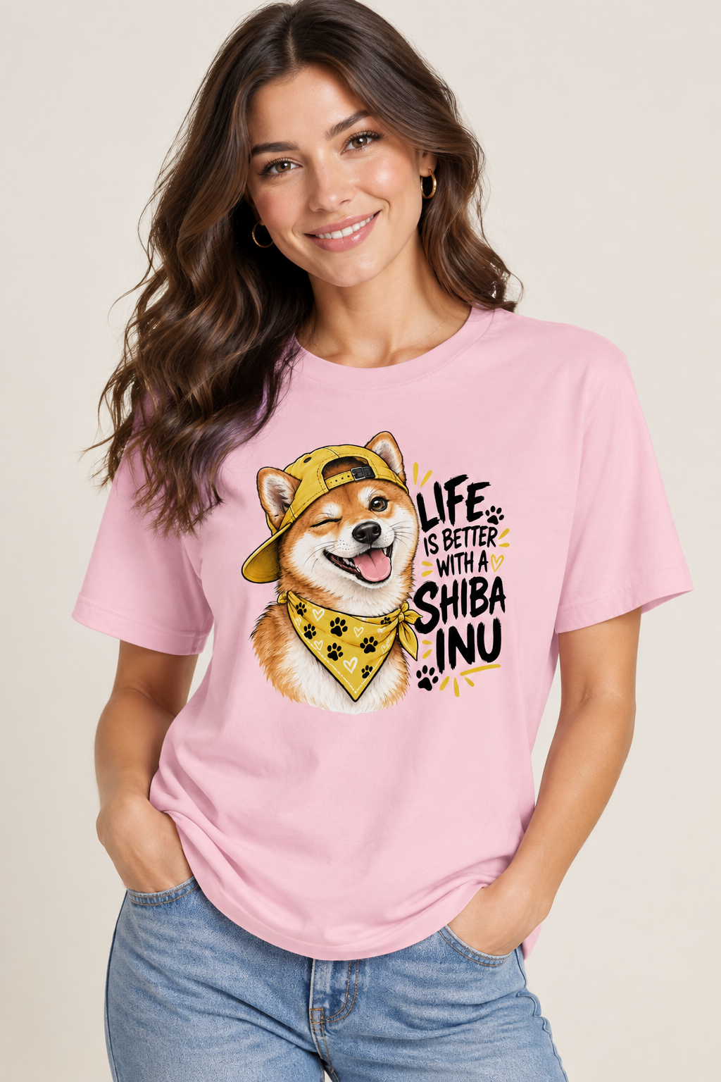 Life is better with a Shiba Inu Women's Relaxed T-Shirt