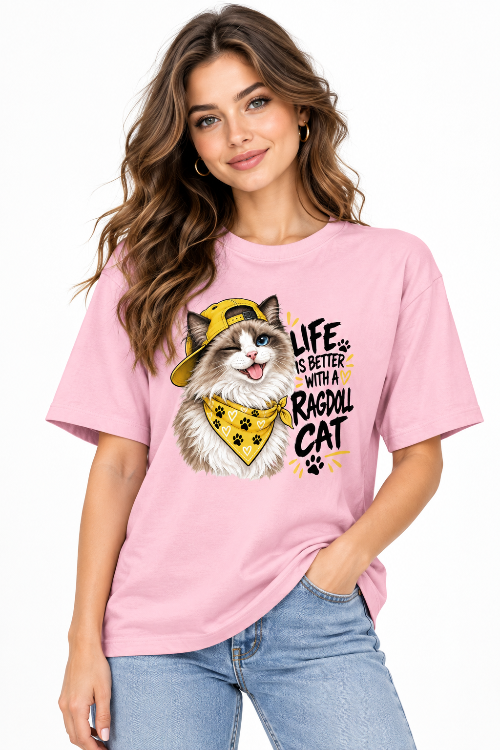 Life is better with a Ragdoll cat Women's Relaxed T-Shirt