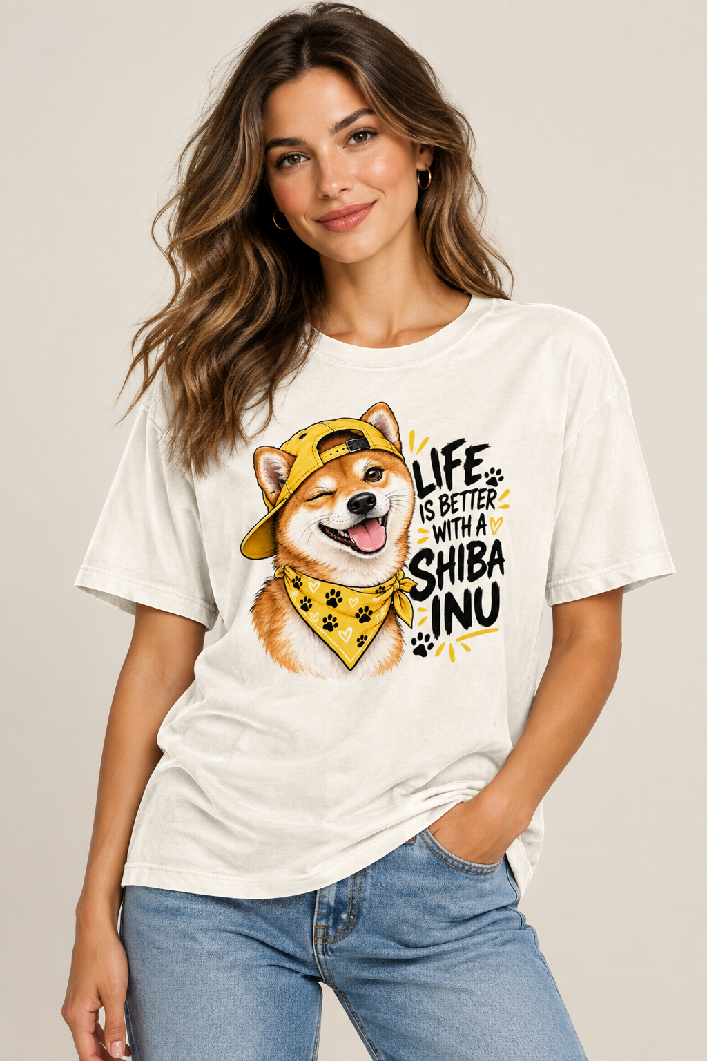 Life is better with a Shiba Inu Women's Relaxed T-Shirt