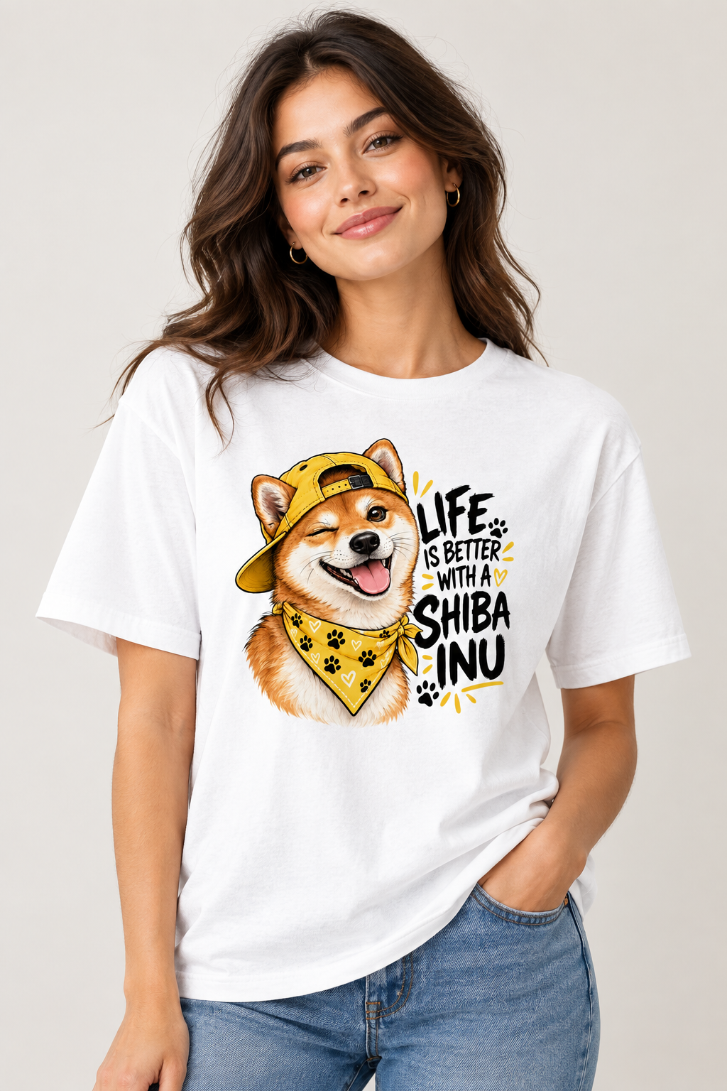 Life is better with a Shiba Inu Women's Relaxed T-Shirt