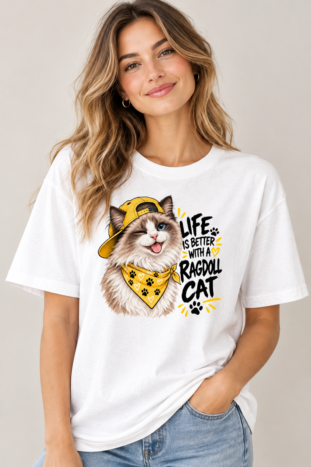 Life is better with a Ragdoll cat Women's Relaxed T-Shirt