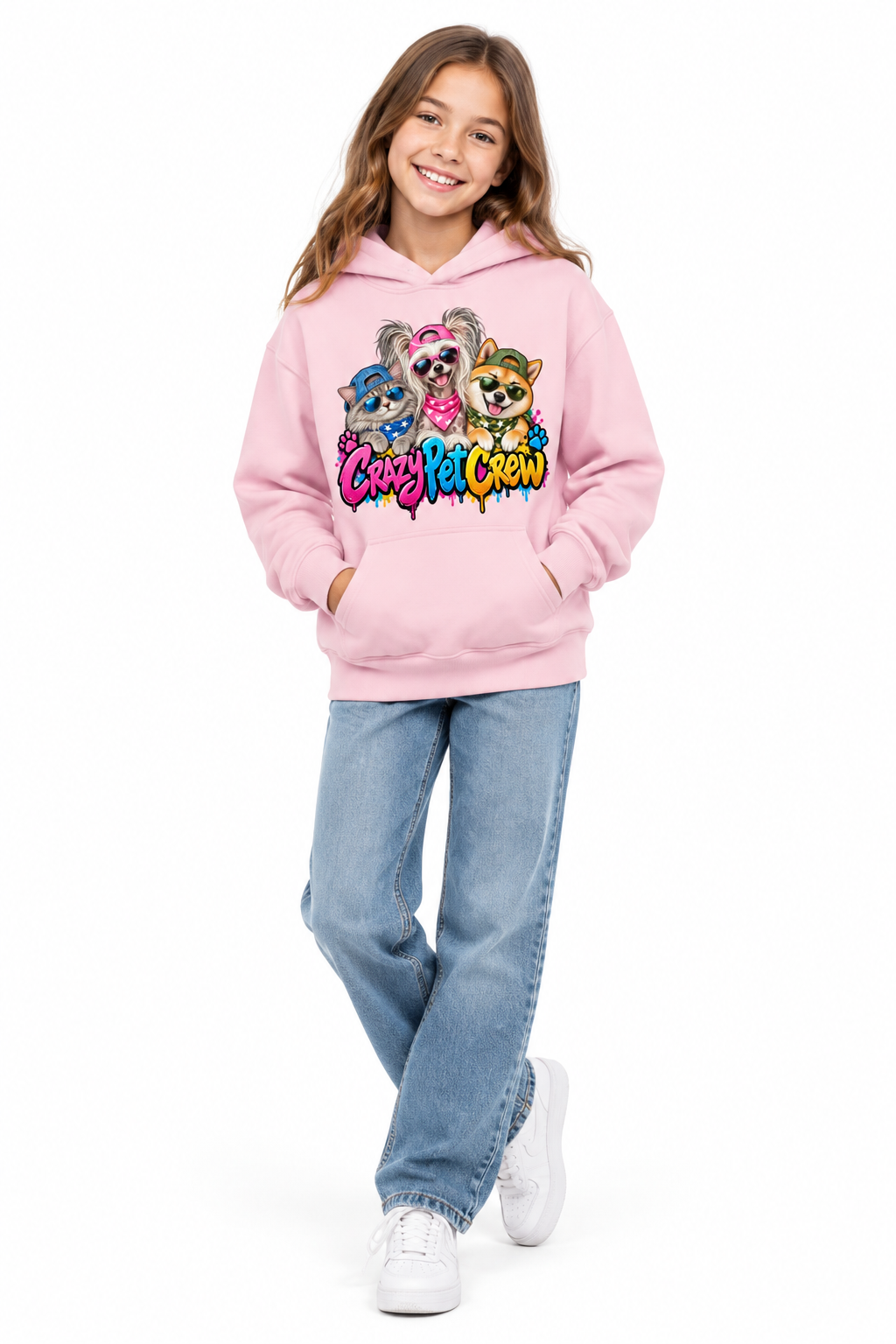 Crazy Pet Crew Youth Pullover Hoodie