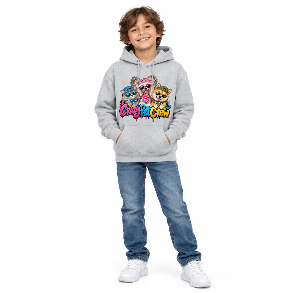 Crazy Pet Crew Youth Pullover Hoodie
